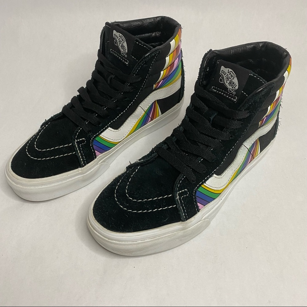 New Vans Sk8 Hi Reissue Refract Rainbow Sneakers